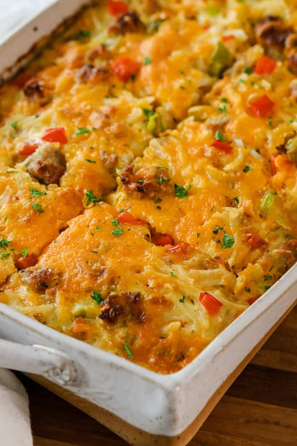 Crispy Hashbrown Breakfast Casserole – MealFit